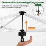 Greitai surenkama išskleidžiama pavėsinė su stabilizavimo rinkiniu 3x3 m (Žalia) – Paveikslėlis 4