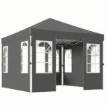3x3 m iškylantis paviljonas su UV 50+ apsauga ir mygtukiniu surinkimu
