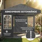 3x3 m iškylantis paviljonas su UV 50+ apsauga ir mygtukiniu surinkimu