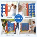 Milžiniškas strateginis žaidimas su reguliuojamu aukščiu 4-in-1 (Mėlyna) – Paveikslėlis 3