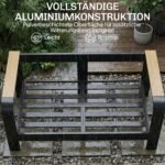4 vietų aliuminio lauko baldų komplektas su ypač giliomis sėdynėmis – Paveikslėlis 6