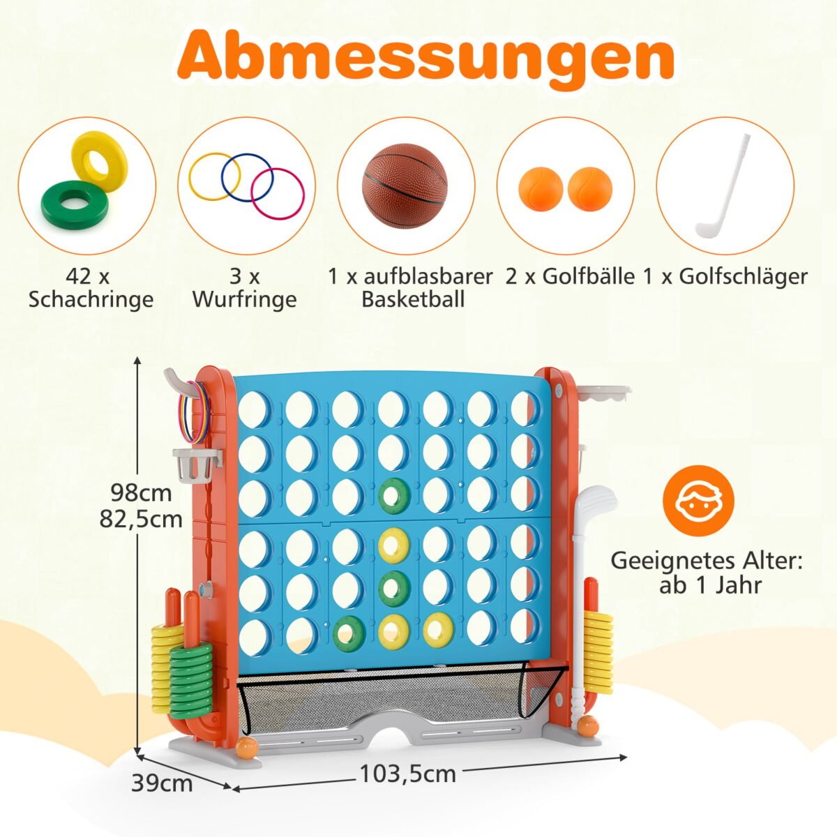 Milžiniškas srateginis žaidimas su reguliuojamu aukščiu (Mėlyna) – Paveikslėlis 2