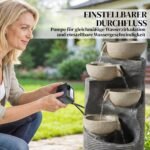 5 pakopų dekoratyvinis fontanas su LED apšvietimu – Paveikslėlis 4