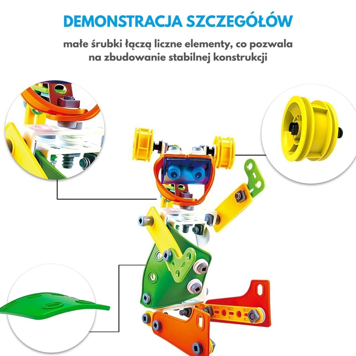 5in1 STEM transporto priemonių konstruktorius 163 dalių – Paveikslėlis 17