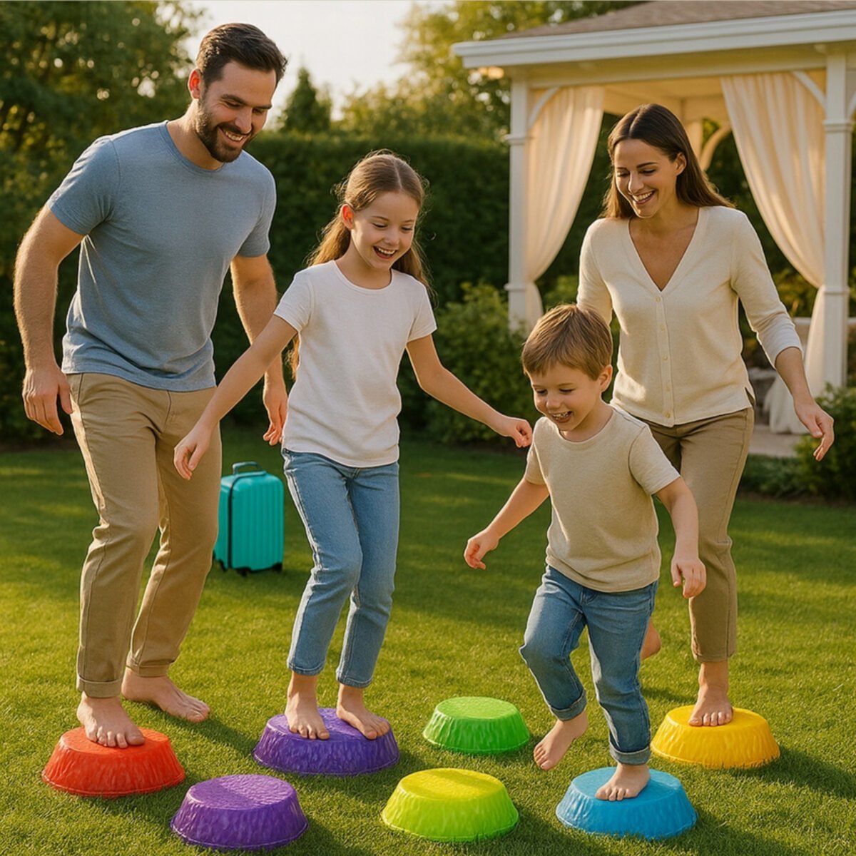 6 spalvotų šviečiančių balansavimo akmenų rinkinys – Paveikslėlis 2