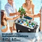 76 l talpos šaldymo vežimėlis su ratukais ir dugno lentyna – Paveikslėlis 4