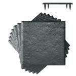 8 dalių sodo takų plokštės iš polipropileno su įtvirtinimo kuoliukais (Pilka)