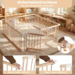 Medinis kūdikio žaidimų maniežas (Natūrali) – Paveikslėlis 4