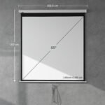 85 colių projekcinis ekranas su 4K HD palaikymu ir automatiniu užraktu – Paveikslėlis 3