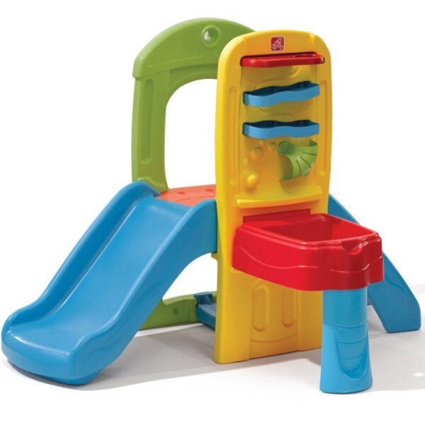 Aktyvus žaidimų centras su čiuožykla