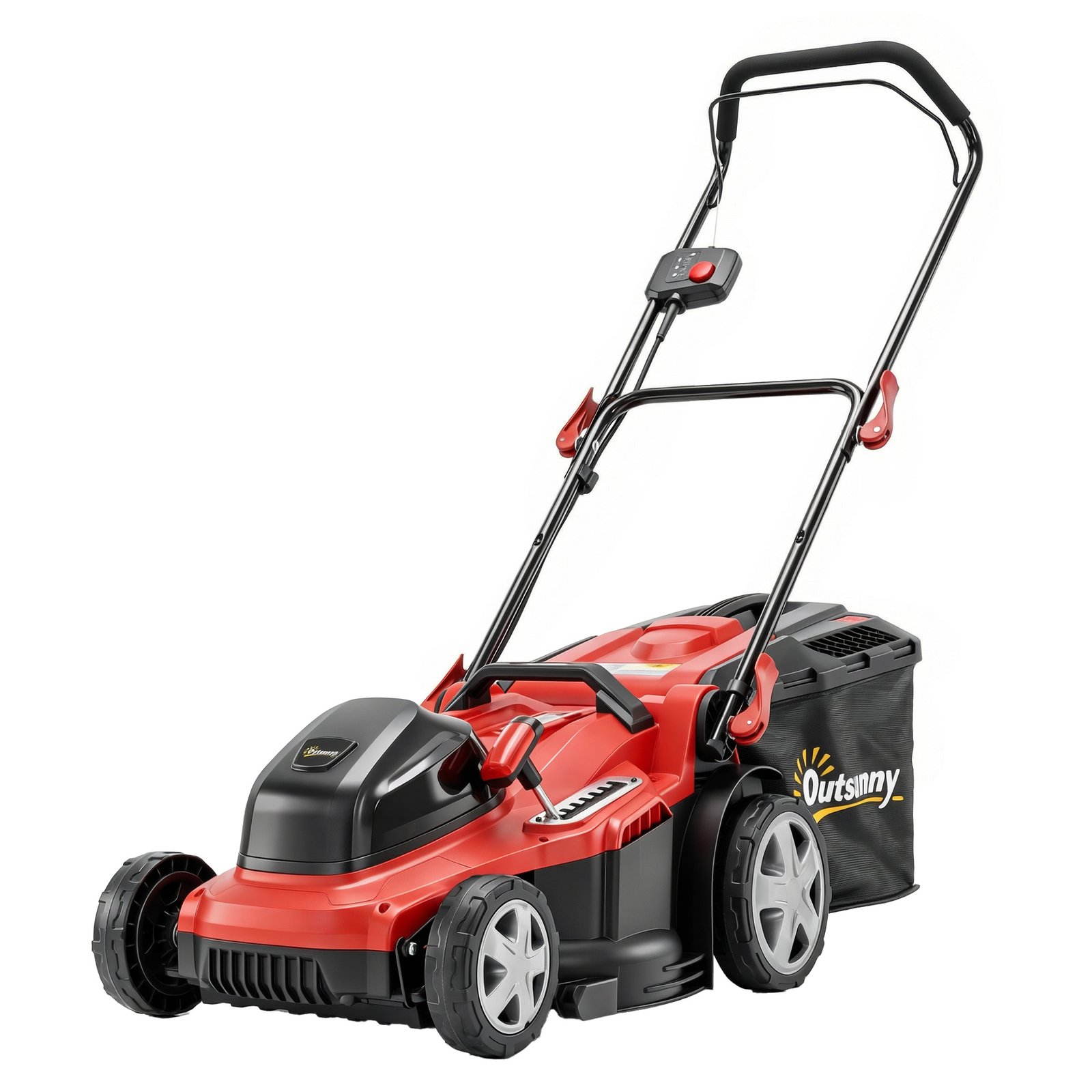 Akumuliatorinė vejapjovė su 40 cm pjovimo pločiu ir 7 pjovimo aukščiais