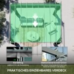 Aliuminio pergola 3,6x3 m su stumdomu stogeliu ir užuolaidomis – Paveikslėlis 6