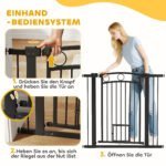 Apsauginiai varteliai gyvūnams, reguliuojamo pločio 76-104 cm, 96 cm aukščio, su kačių landa – Paveikslėlis 6