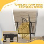 Apsauginiai varteliai gyvūnams, reguliuojamo pločio 76-104 cm, 96 cm aukščio, su kačių landa – Paveikslėlis 7