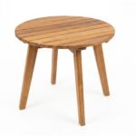 Apvalus akacijos medienos staliukas (Natūrali)
