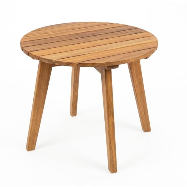 Apvalus akacijos medienos staliukas (Natūrali)