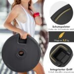 Apvalus užpildomas sodo skėčio stovas su adapteriais Ø 38/48 mm (Juoda) – Paveikslėlis 3