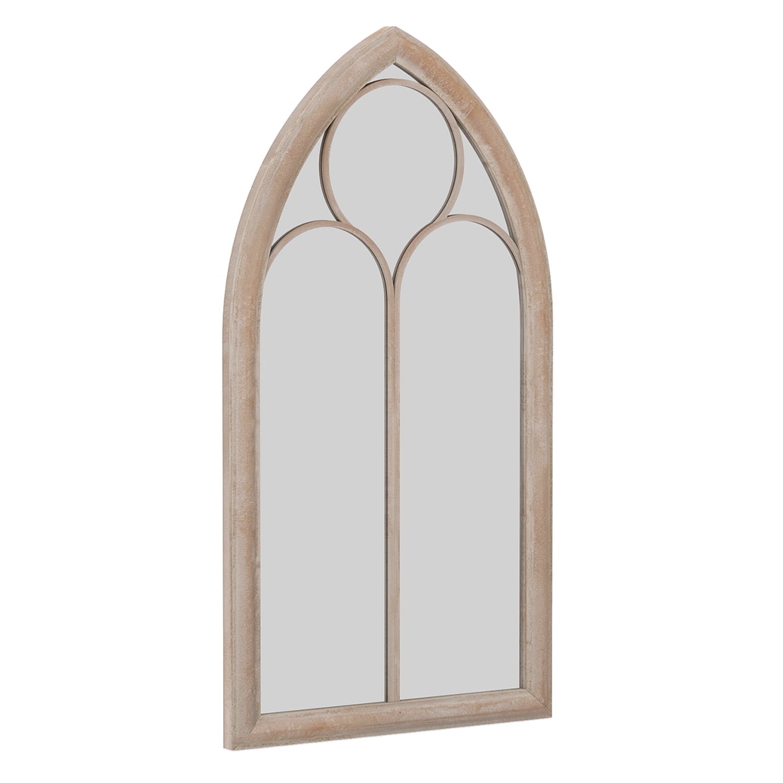 Arkinis lango rėmo sieninis veidrodis 111,5 x 60,5 cm (Pilka)