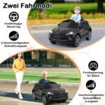 Aston Martin licencijuotas elektrinis vaikiškas automobilis su garso ir šviesos efektais (Juoda)