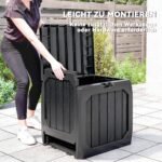 Atspari vandeniui 121 l plastikinė lauko daiktadėžė su rankenomis – Paveikslėlis 4