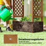 Aukšta medinė lysvė su atraminėmis grotelėmis ir stogeliu – Paveikslėlis 6