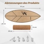 Balanso lenta iš 11 sluoksnių beržo medienos su stabilizuotu kamštiniu voleliu (Natūrali) – Paveikslėlis 2