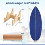 Balanso treniruočių rinkinys su kamštiniu voleliu ir stovu (Mėlyna) – Paveikslėlis 2