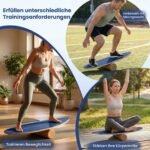 Balanso treniruočių rinkinys su kamštiniu voleliu ir stovu (Mėlyna) – Paveikslėlis 3