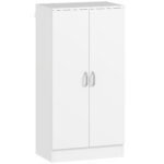 Batų spintelė su reguliuojamomis lentynomis ir švelniai užsidarančiais vyriais