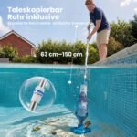 Belaidis baseino siurblys su teleskopine rankena – Paveikslėlis 6