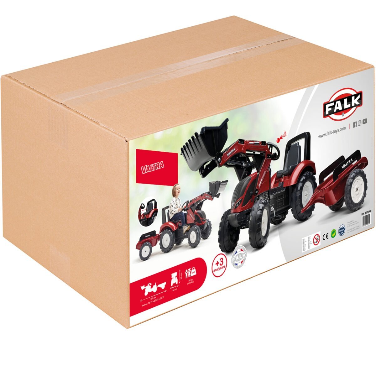 Minamas traktorius vaikui su priekaba ir kaušu 4000AM – Paveikslėlis 9