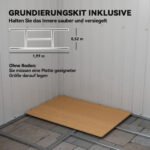 Cinkuoto plieno įrankių pašiūrė su ventiliacijos langais – Paveikslėlis 6