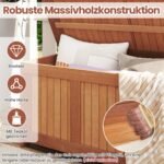 Daugiafunkcinė medinė sodo dėžė 220 L (Natūrali) – Paveikslėlis 4