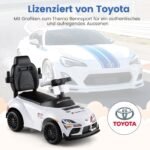 Paspiriama mašinėlė-stumdukas su stūmimo rankena 3-in-1 (Balta) – Paveikslėlis 4