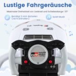 Paspiriama mašinėlė-stumdukas su stūmimo rankena 3-in-1 (Balta) – Paveikslėlis 5