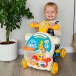 Daugiafunkcis stumdukas-paspiriama mašinėlė su edukaciniu staliuku 4 viename – Paveikslėlis 2