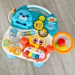 Daugiafunkcis stumdukas-paspiriama mašinėlė su edukaciniu staliuku 4 viename – Paveikslėlis 4