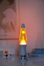 Dekoratyvinė lavos lempa Baltas katinas – Paveikslėlis 3