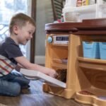 Didelė vaikiška žaidimų virtuvėlė su garsais, šviesomis ir priedais – Paveikslėlis 12