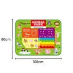 Didelis dvipusis edukacinis vandens piešimo kilimėlis su gyvūnais – Paveikslėlis 8