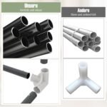 Didelis kūdikių maniežas su 50 kamuoliukų ir kvėpuojančiu tinkleliu (Pilka) – Paveikslėlis 3