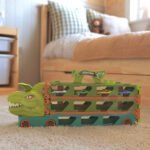 Dinozauro transporteris su išskleidžiama 2,1 m trasa automobiliukams – Paveikslėlis 6