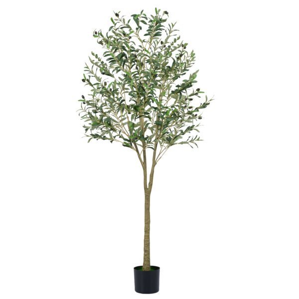 Dirbtinis alyvmedis su plastikiniu vazonu 180 cm aukščio (Žalia)