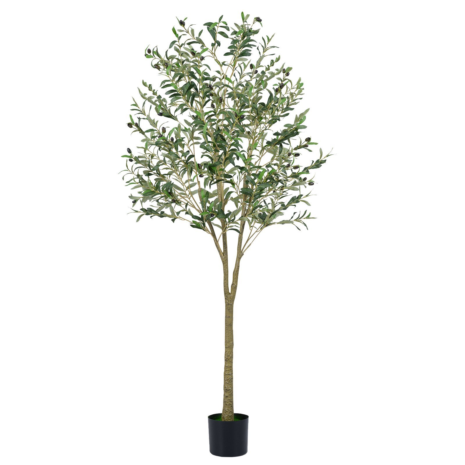 Dirbtinis alyvmedis su plastikiniu vazonu 180 cm aukščio (Žalia)