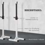 Grifų stovų komplektas, plieninis, reguliuojamo aukščio, iki 150 kg – Paveikslėlis 6