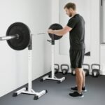 Grifų stovų komplektas, plieninis, reguliuojamo aukščio, iki 150 kg – Paveikslėlis 8