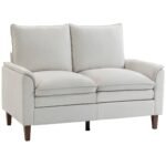 Dvivietė šenilinė sofa su dviguba amortizacija ir kišeninėmis spyruoklėmis