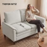 Dvivietė šenilinė sofa su dviguba amortizacija ir kišeninėmis spyruoklėmis – Paveikslėlis 5