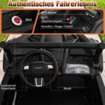 Dvivietis 24V elektromobilis vaikams su nuotolinio valdymo pultu (Juoda) – Paveikslėlis 4