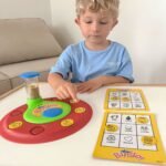 Edukacinis bingo žaidimas su paveikslėliais ir žodžiais